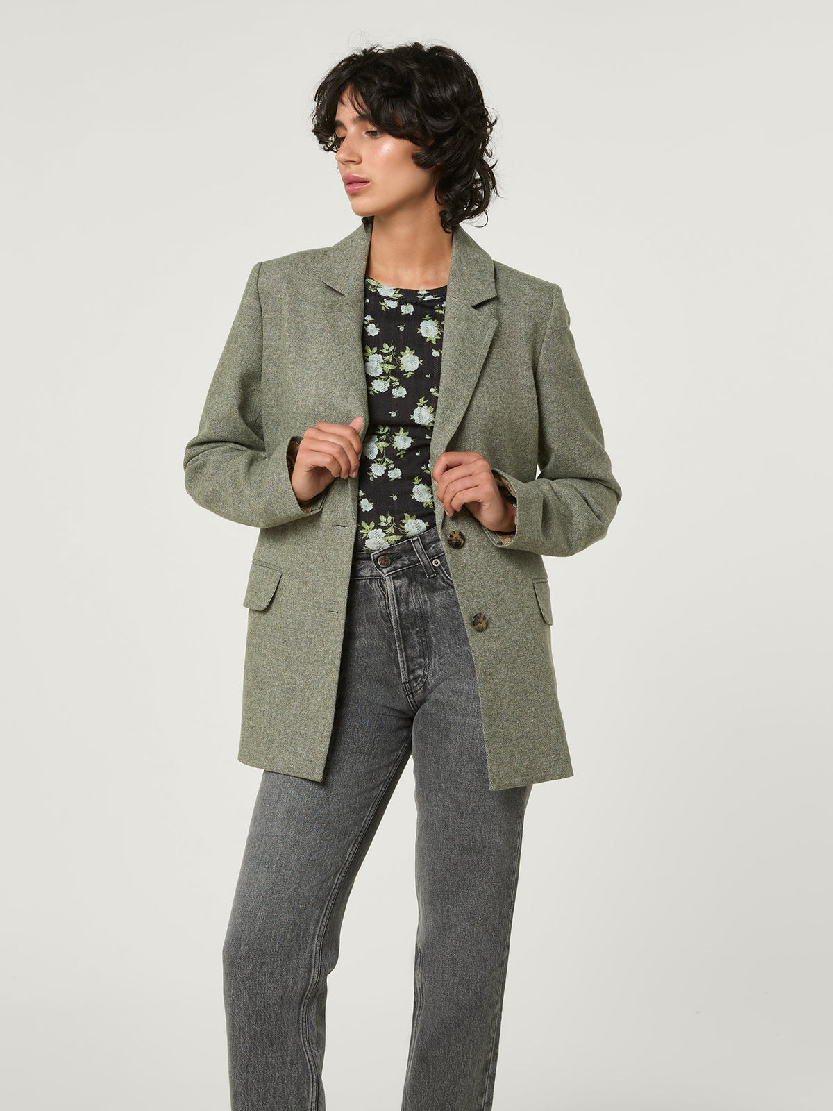 Belted suit jacket sales