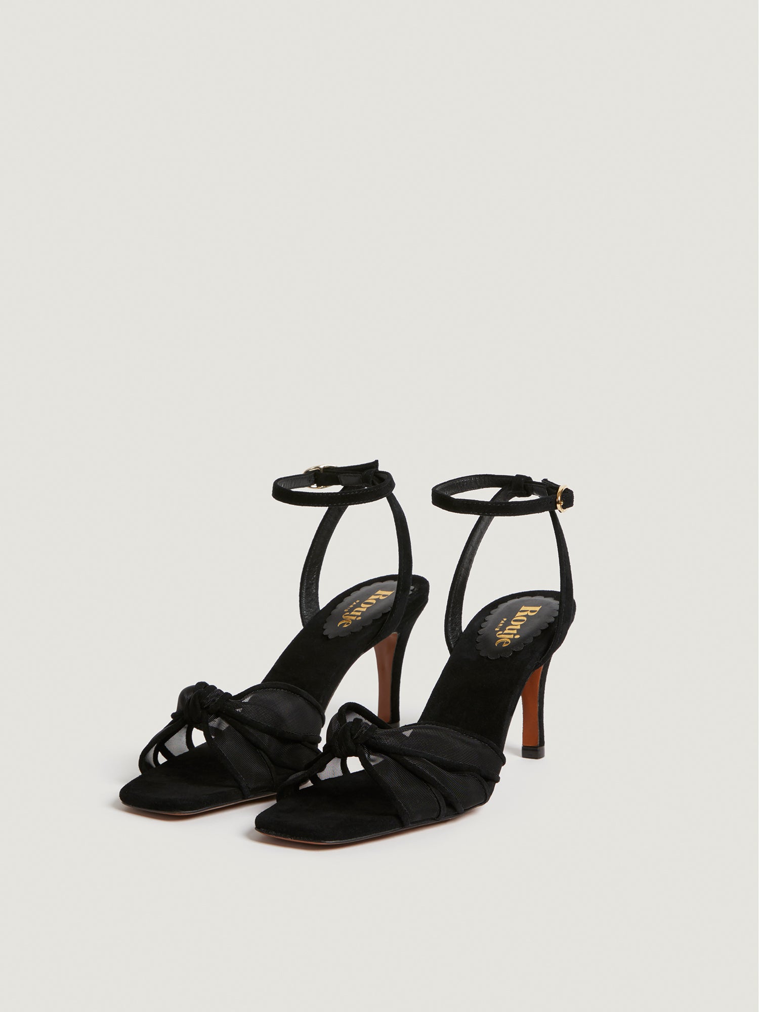 Fishnet flower sandals Rouje